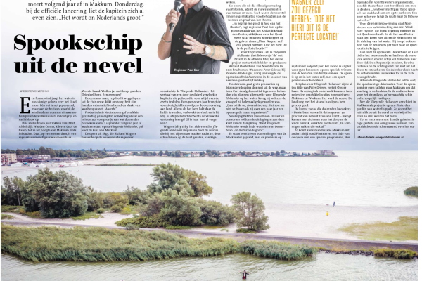 Sage over spookschip de Vliegende Hollander komt in opera tot leven voor kust van Makkum